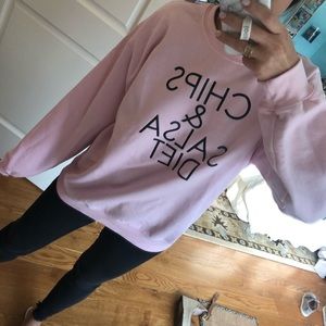 Chips & salsa diet sweatshirt